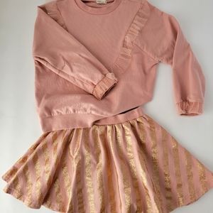 Kids sweatshirt and skirt set